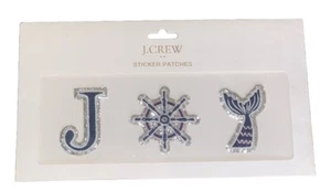 NEW J.CREW Sticker Patches Set 3 Designs Stick /Sew On Nautical Sea JOY 2 1/8”T - Picture 1 of 7