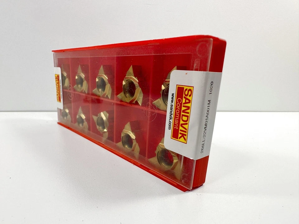 Insertos de carburo nuevos SANDVIK 266LL-22VM01A001M grado 1020 10 un. Foto 1 de 2