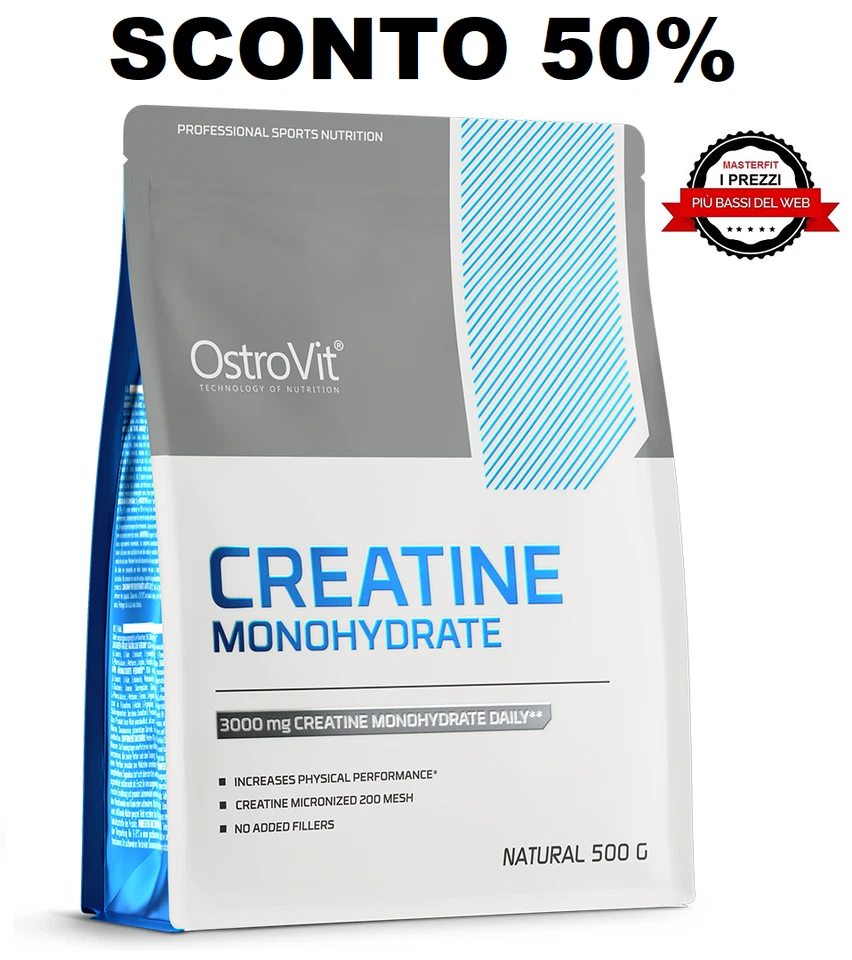 OstroVit Creatine Monohydrate Pure Integratore in Polvere - 300g
