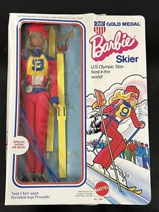 Vintage 1974 - Barbie Gold Medal Skier #7264 Mattel - Sealed in Box - Picture 1 of 11