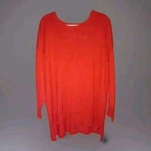 Suéter para mujer talla 3x rojo manga larga cuello redondo carrera núcleo vacaciones - Imagen 1 de 7