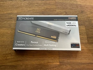 Team T-CREATE EXPERT 96GB (2 x 48GB) 288-Pin PC RAM DDR5 6400 (PC5 51200) Black - Picture 1 of 2