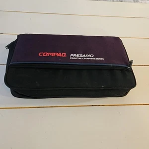 Vintage 32 Disc Album With Zippers And Pouch, Compaq Presario labeled retro case - Picture 1 of 8
