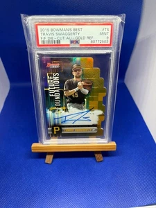 Travis Swaggerty 2019 Bowmans Best Die Cut Gold Auto /50 PSA 9 - Picture 1 of 2