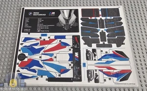 Lego Technic Model STICKER SHEET 1 ONLY for Lego set 42130 BMW M 1000 RR - Picture 1 of 1