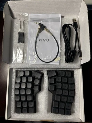 YIVU CORNE V4 Teclado Mecânico Dividido com Fio 40% Layout 3 * 6 Orth... Frete Rápido - Imagem 1 de 3