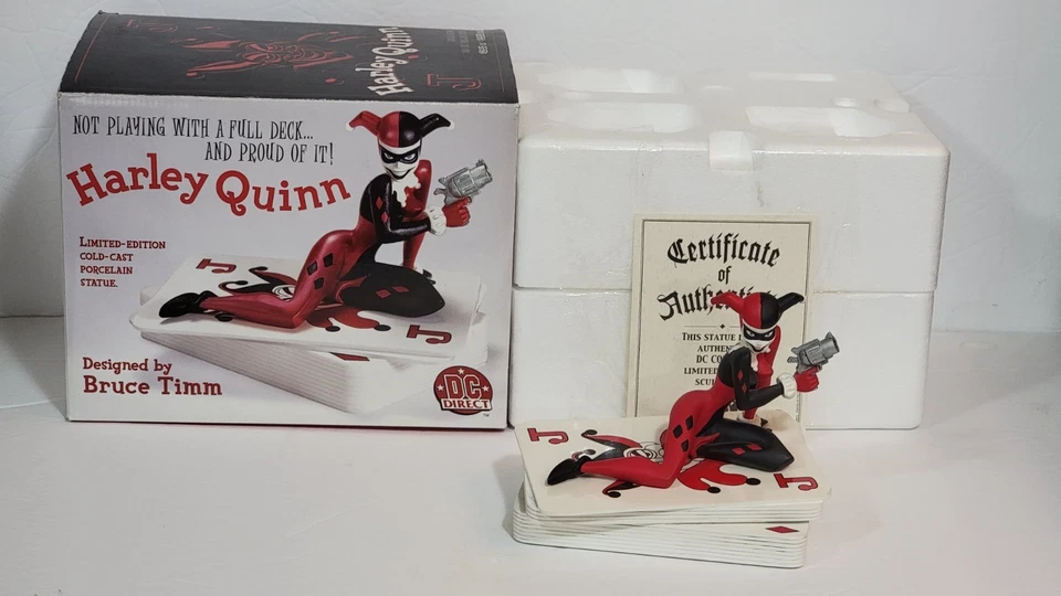 DC DIRECT Harley Quinn Edición Limitada Estatua Bruce Timm Batman Serie Animada Foto 1 de 4