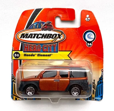Matchbox Hero City Collection Honda Element #36 2003 ¡naranja! ¡Nuevo! Foto 1 de 4