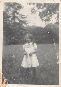Young Girl In Meadow White Dress Photograph - Picture 1 of 2