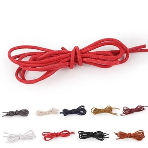 brand new comfortable Shoelaces Strings Waxed Round Sport leather Shoes - Picture 1 of 41