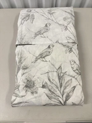 Ralph Lauren Genevieve Floral King Duvet Cover 100% Cotton Sateen Gray NWT $430 - Image 1 of 4