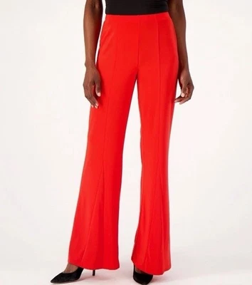 Attitudes by Renee Tall Como Jersey Godet Wide Leg Pant Size LT Mandarin A570448 - Image 1 of 2