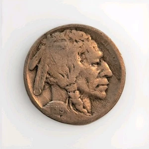 1919-S San Francisco Mint Buffalo Nickel US Münze - 1919 S - Bild 1 von 2