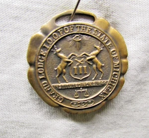 NUOVA INSERZIONE -Vintage Watch Fob - International Order of Odd Fellows (A140 - Foto 1 di 3