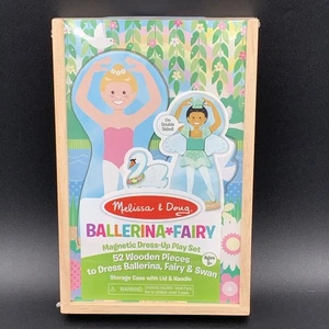 Melissa & Doug Ballerina Fee Magnet Anzieh Spielset Holz Aufbewahrungskoffer - Bild 1 von 3