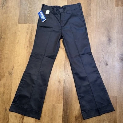 Calça Kaynee Bell Bottom Masculina 30 Deadstock Disco Hippie Antiga Anos 60 Anos 70 Nova em folha - Imagem 1 de 4