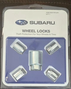 Subaru Wheel Locks B321SFL001 Genuine Accessories Theft Protection Wheels & tire - Picture 1 of 2