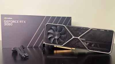 Tarjeta de gráficos NVIDIA GeForce RTX 3080 Founders Edition FE 10 GB GDDR6X con adaptador Foto 1 de 4