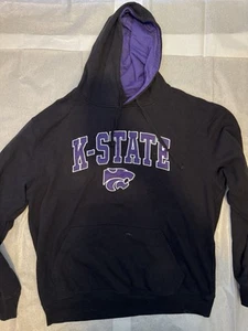 Herren Colloseum schwarz lila KSTATE gesticktes Logo Hoodie XL - Bild 1 von 3