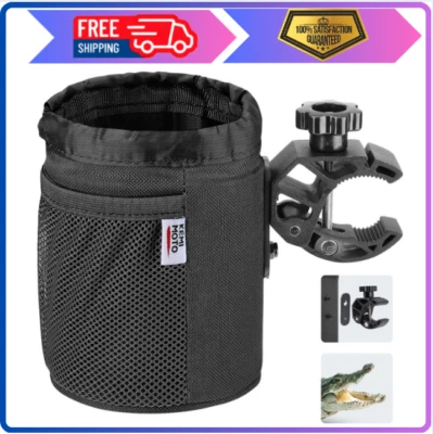 KEMIMOTO Motorcycle Cup Holder – Universal Drink Holder with Adjustable Clamp Foto 1 de 4