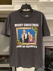 National Lampoons Chrismas From The Griswolds T Shirt Gray Mens SZ Large EUC
