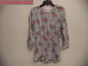 The Children's Place Girls Smoky Blue Floral Ruffle Romper L(10/12) 194936838445 - Picture 1 of 9