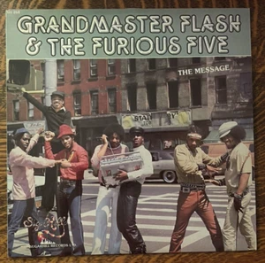12" LP~ GRANDMASTER FLASH & THE FURIOUS FIVE~ 1982~ THE MESSAGE - Imagen 1 de 10
