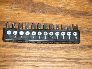 CRAFTSMAN SCREWDRIVER 12 TIP SET SPANNER, TRI WING, MOR TORQ (PHILLIPS) SIZES - Picture 1 of 1