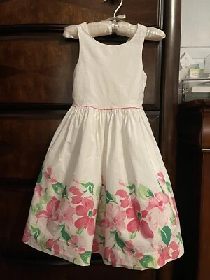 Vestido Janie & Jack Blanco Formal/Vacaciones Niña Talla 5/5T Foto 1 de 4