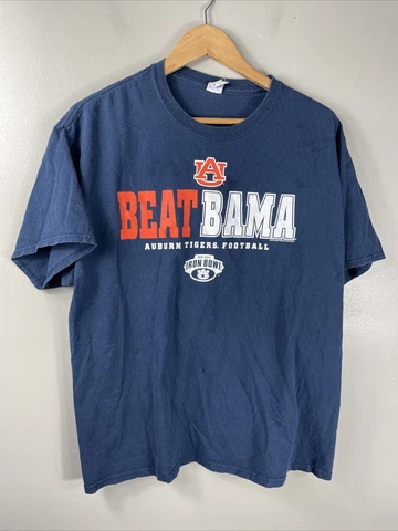 Gildan Auburn Tigers Beat Bama T Shirt Men's XL Navy Blue Iron Bowl Football Cover