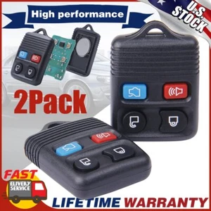 2pcs Replacement Keyless Entry Remote Control Alarm Car Key Fob Clicker For Ford - Picture 1 of 12