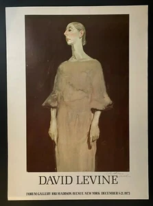 VINTAGE | David Levine | SIGNIERT | Forum Galerie Poster | 1973 | PGB - Bild 1 von 5