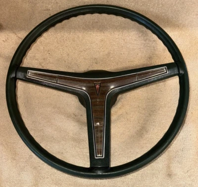 69 70 71 72 PONTIAC Lemans Firebird Grand Prix GTO marrón OEM bocina de volante Foto 1 de 4