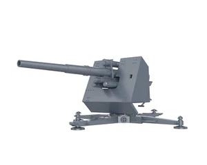 WWII GERMAN - FLAK 18 8.8CM FIRING CROSS shield 1/56 1/72 1/87 1/100 3D PRINTED - Picture 1 of 5