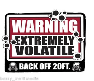 Warning Extremely Volatile - Back Off Shirt, Breaking Bad, Snarky T, Small - 5X - Picture 1 of 1