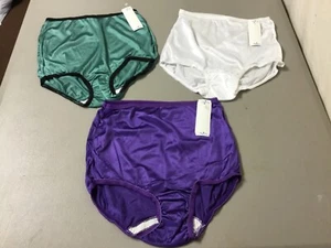 NWT 3 USA Made Nancy King Old Stock Brief Panty Size 6 Multi #188W - Picture 1 of 2