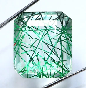 Strahlende Quarz AAA Natürliches Grün Smaragd Schliff Lose Dublette Edelstein 31 - Bild 1 von 7