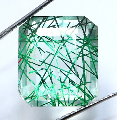 Strahlende Quarz AAA Natürliches Grün Smaragd Schliff Lose Dublette Edelstein 31 - Bild 1 von 4