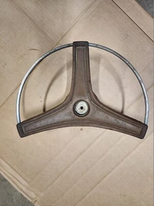 Plymouth B-Body Padded Horn Button / Ring Mopar Chrysler Dodge BROWN / Tan - Picture 1 of 4