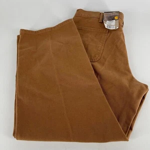 Carhartt MENS Brown Original Fit Washed Duck Work Dungaree SIZE 40 x 30 - NWT - Picture 1 of 24