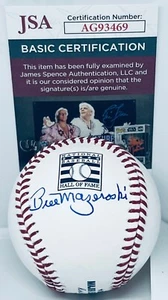 Bill Mazeroski Pittsburgh Pirates signed HOF Logo Baseball Ball autographed JSA - Picture 1 of 2