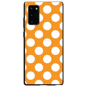 Hard Case Cover for Samsung Galaxy Note White & Orange Polka Dots - Imagen 1 de 7