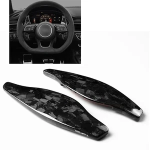 Forged Carbon Fiber Steeing Wheel Shift Paddle Extension For Audi R8 RS3 RS4 TT - Picture 1 of 9