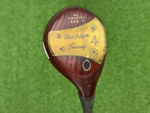 MacGregor Tourney Tommy Armour 653T Persimmon (4) Fairway Wood Right Steel Stiff - Picture 1 of 7