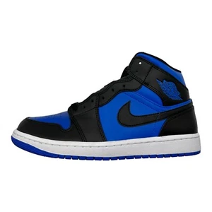 Nike Air Jordan 1 Mid Black Royal Blue White DQ8426-042 - Men's Size 10 - Picture 1 of 8