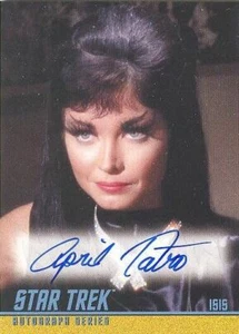 ¡Tarjeta de autógrafo Tatro como Isis 2020 archivos e inscripciones de Star Trek A309 abril! - Imagen 1 de 1