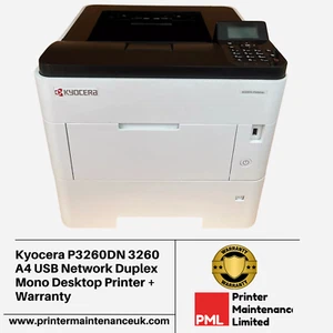 Kyocera P3260DN 3260 A4 USB Network Duplex Mono Desktop Printer All Below 5K - Picture 1 of 3