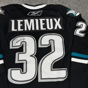 Worcester Sharks Jersey Men Large AHL Hockey Minor League Claude Lemieux Signed - Picture 1 of 12