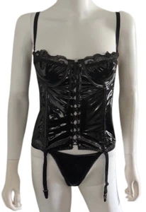 Damen PVC Mieder mit GRATIS STRÜMPFEN - Bild 1 von 1