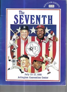 MANTLE GIBSON 1986 PROGRAMMA CONVENTION CARTE SPORTIVE NAZIONALI, ARLINGTON TEXAS - Foto 1 di 2